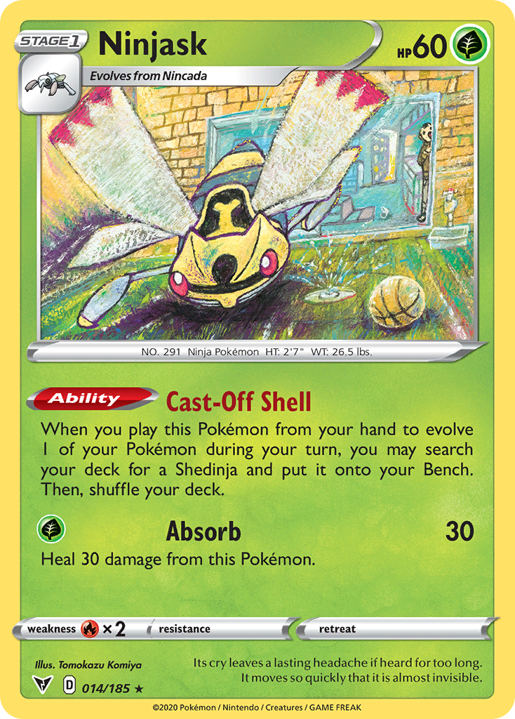 Ninjask [SWSH04: Vivid Voltage] Reverse Holofoil - Deck Out Gaming