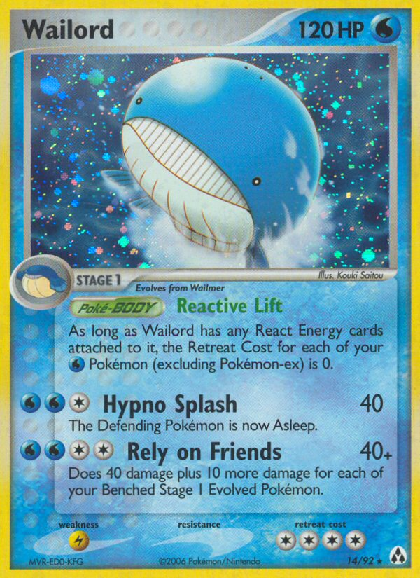 Wailord (14) [Legend Maker] Reverse Holofoil - Deck Out Gaming