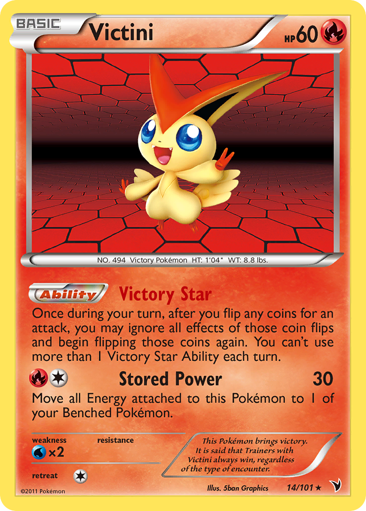 Victini (14) (14) [Noble Victories] Reverse Holofoil - Deck Out Gaming