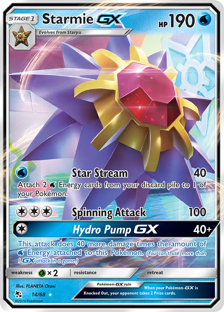 Starmie GX (14/68) [Hidden Fates] - Deck Out Gaming