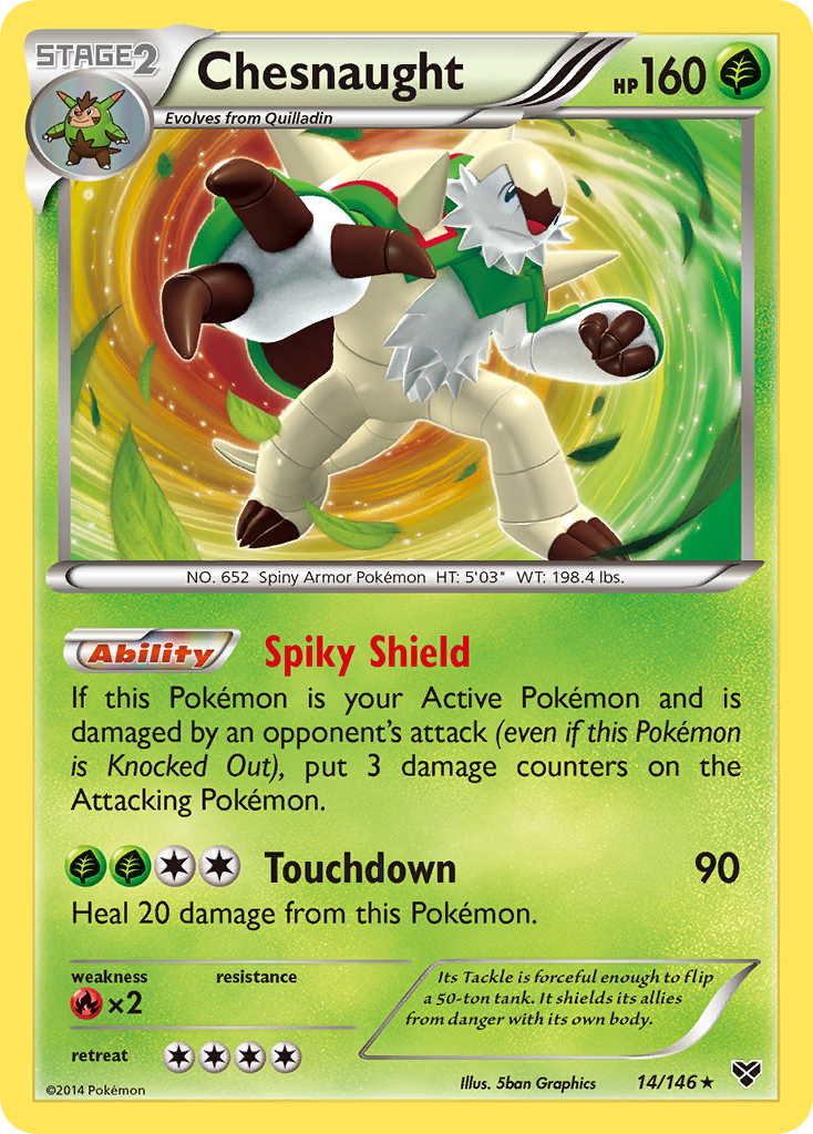 Chesnaught (14) [XY Base Set] - Deck Out Gaming