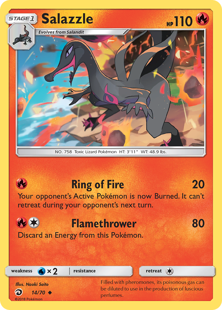 Salazzle (14) [Dragon Majesty] Reverse Holofoil - Deck Out Gaming