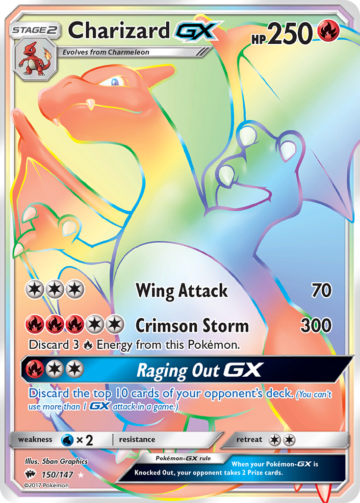 Charizard GX (Secret) (150) [SM - Burning Shadows] - Deck Out Gaming