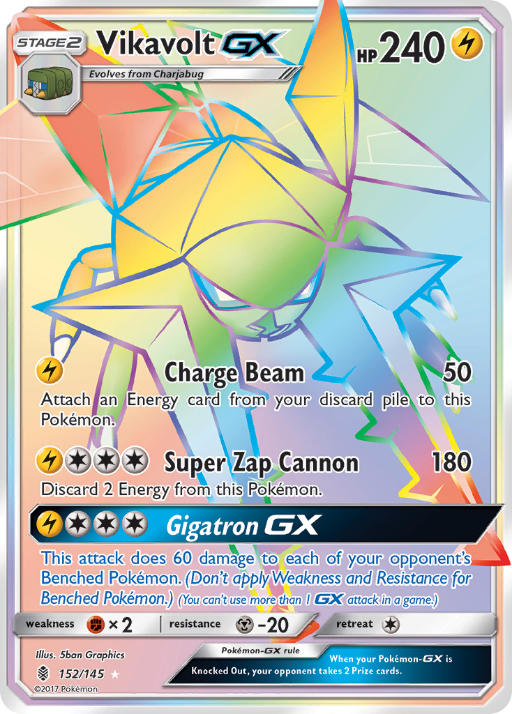 Vikavolt GX (Secret) (152) [SM - Guardians Rising] - Deck Out Gaming