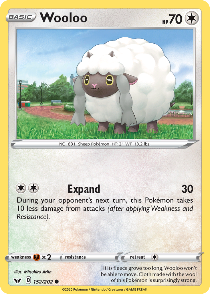 Wooloo (152) (152/202) [SWSH01: Sword & Shield Base Set] - Deck Out Gaming