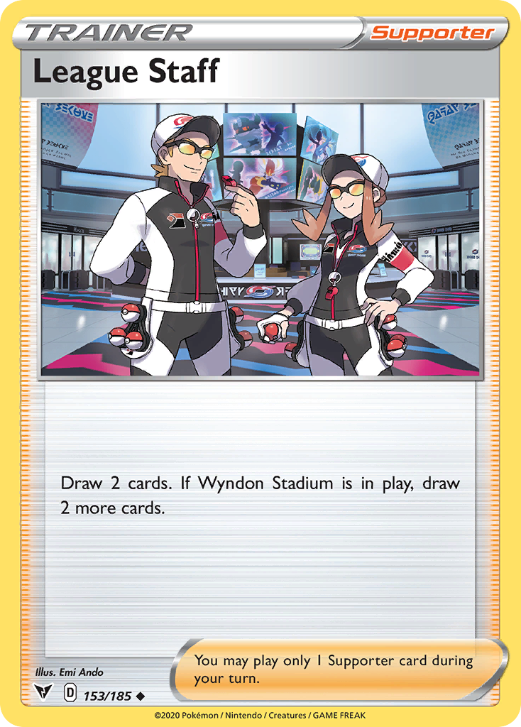 League Staff [SWSH04: Vivid Voltage] Reverse Holofoil - Deck Out Gaming
