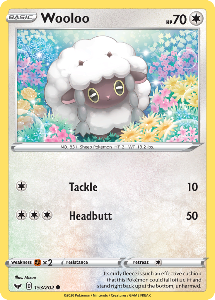 Wooloo (153) (153/202) [SWSH01: Sword & Shield Base Set] - Deck Out Gaming