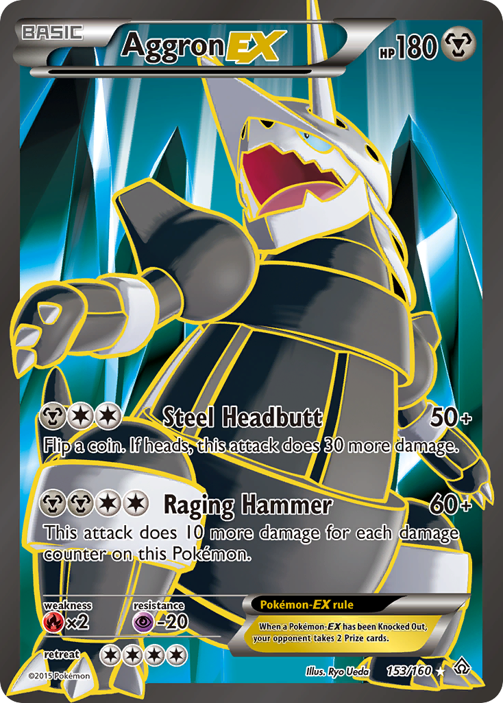 Aggron EX (153 Full Art) (153) [XY - Primal Clash] - Deck Out Gaming