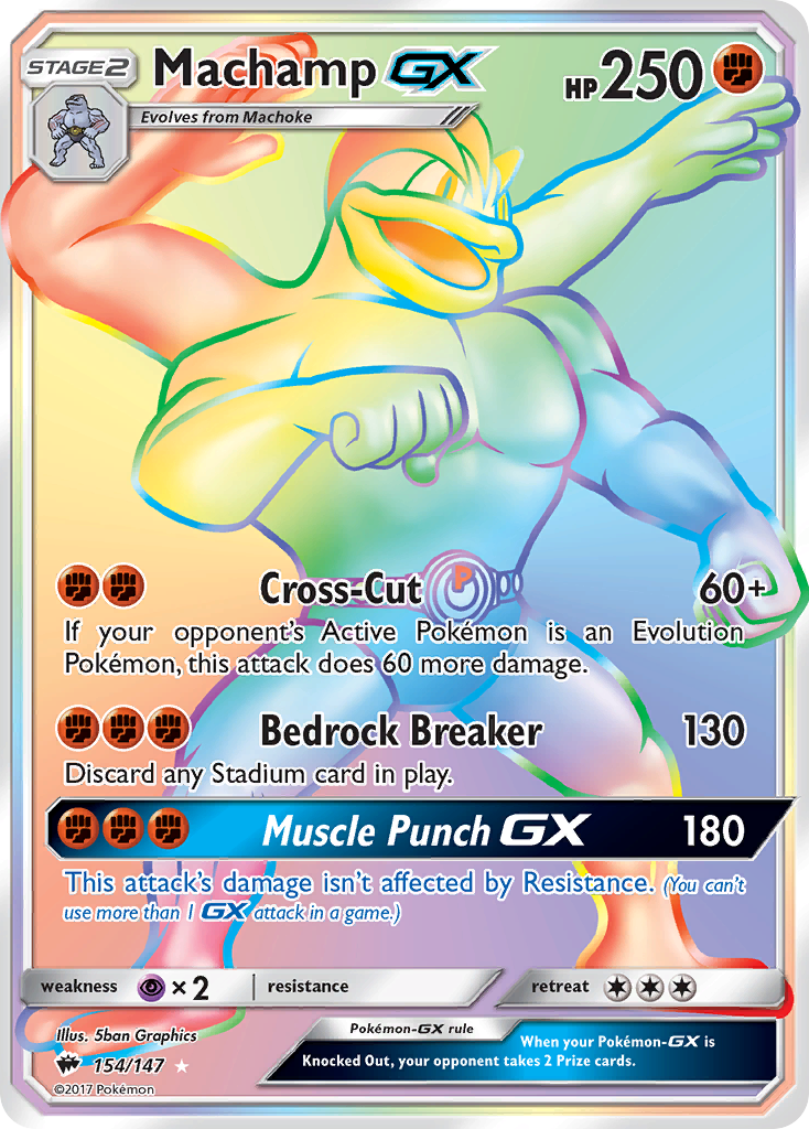 Machamp GX (Secret) (154) [SM - Burning Shadows] - Deck Out Gaming