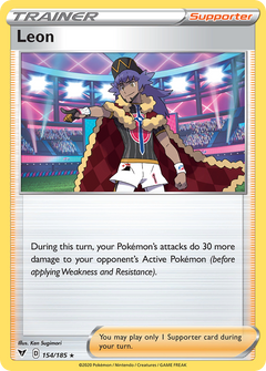 Leon [SWSH04: Vivid Voltage] Reverse Holofoil - Deck Out Gaming