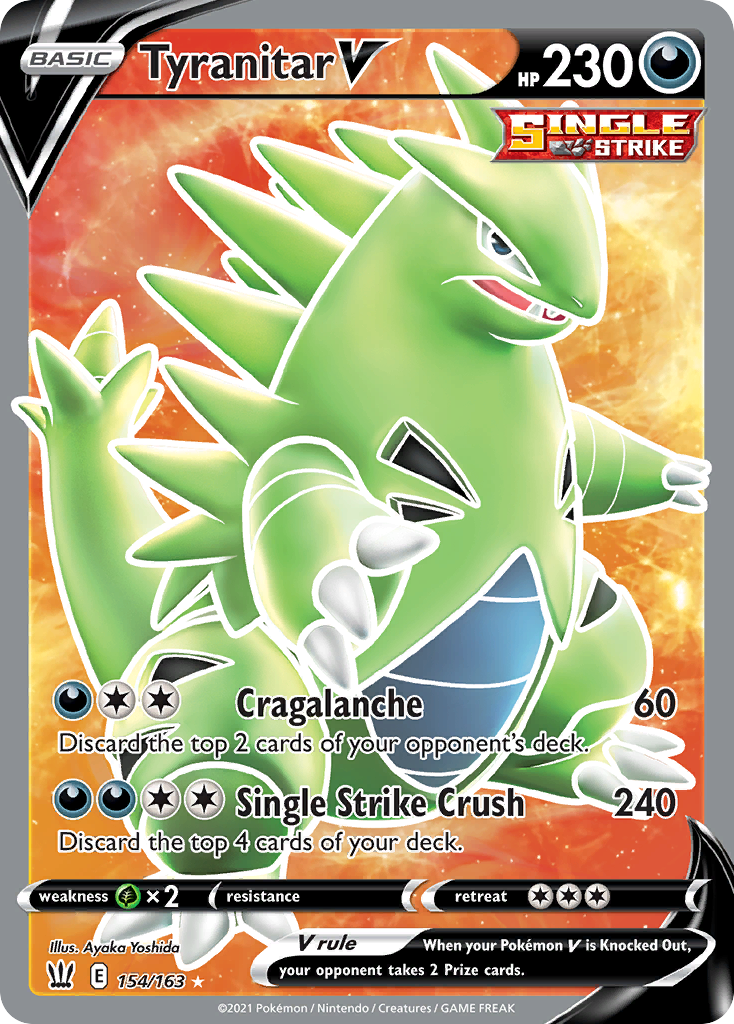 Tyranitar V (Full Art) [SWSH05: Battle Styles] - Deck Out Gaming