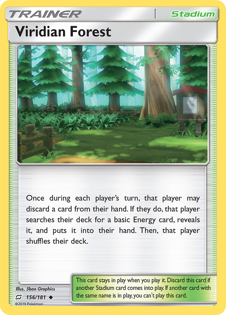 Viridian Forest (156/181) [Sun & Moon: Team Up] Reverse Holofoil - Deck Out Gaming