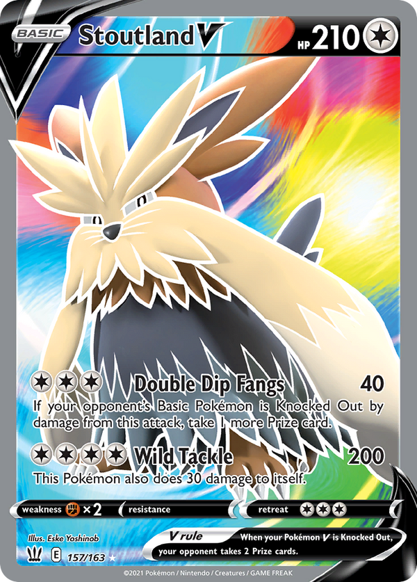 Stoutland V (Full Art) [SWSH05: Battle Styles] - Deck Out Gaming