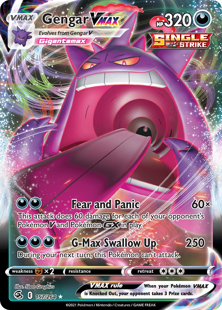 Gengar VMAX (157/264) [Sword & Shield: Fusion Strike] - Deck Out Gaming