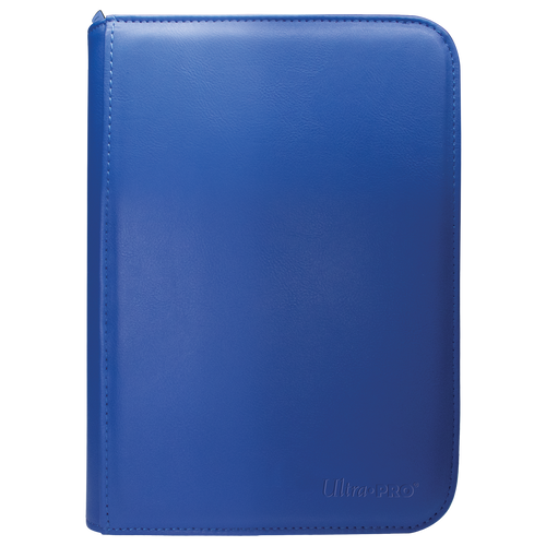 Ultra Pro Vivid 4-Pocket Zippered PRO-Binder - Blue - Deck Out Gaming