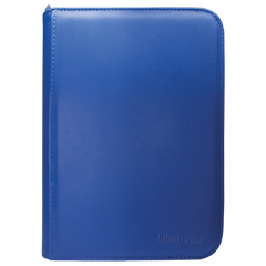 Ultra Pro Vivid 4-Pocket Zippered PRO-Binder - Blue - Deck Out Gaming