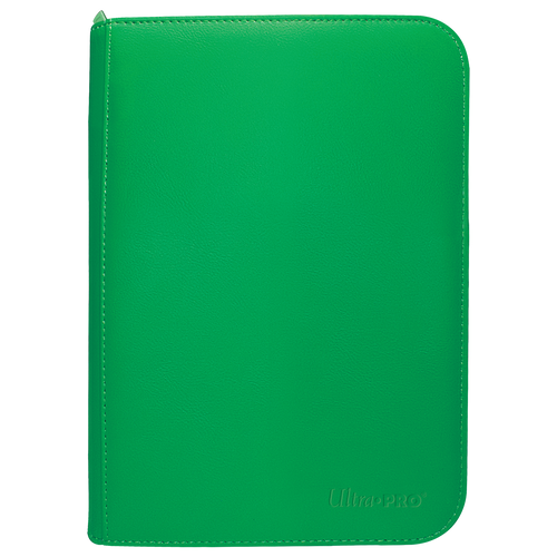 Ultra Pro Vivid 4-Pocket Zippered PRO-Binder - Green - Deck Out Gaming