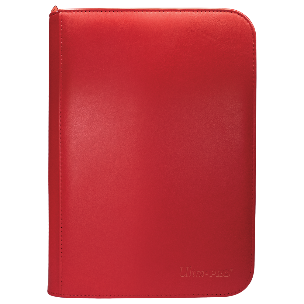 Ultra Pro Vivid 4-Pocket Zippered PRO-Binder - Red