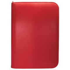 Ultra Pro Vivid 4-Pocket Zippered PRO-Binder - Red - Deck Out Gaming