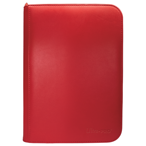Ultra Pro Vivid 4-Pocket Zippered PRO-Binder - Red - Deck Out Gaming