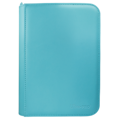 Ultra Pro Vivid 4-Pocket Zippered PRO-Binder - Light Blue - Deck Out Gaming