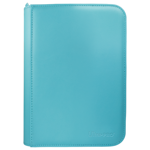 Ultra Pro Vivid 4-Pocket Zippered PRO-Binder - Light Blue - Deck Out Gaming
