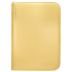 Ultra Pro Vivid 4-Pocket Zippered PRO-Binder - Yellow - Deck Out Gaming