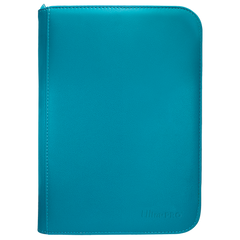 Ultra Pro Vivid 4-Pocket Zippered PRO-Binder - Teal - Deck Out Gaming