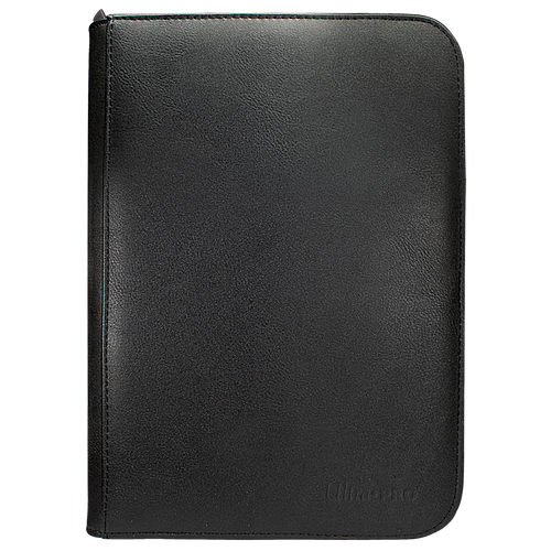 Ultra Pro Vivid 4-Pocket Zippered PRO-Binder - Black - Deck Out Gaming