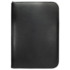 Ultra Pro Vivid 4-Pocket Zippered PRO-Binder - Black - Deck Out Gaming