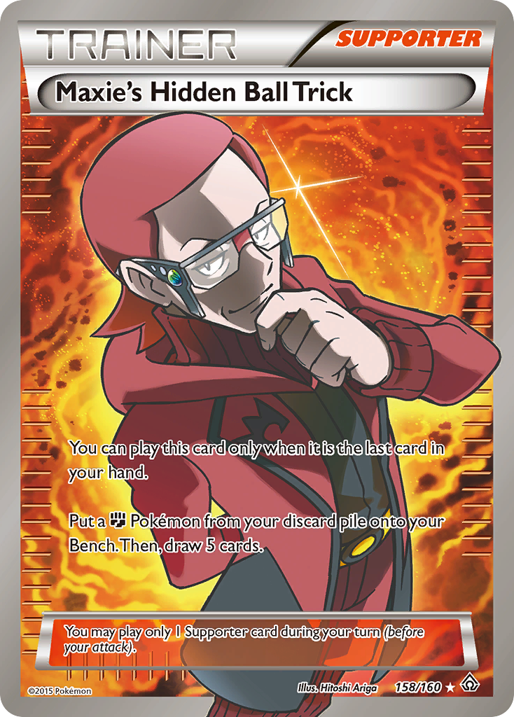 Maxie's Hidden Ball Trick (158 Full Art) (158) [XY - Primal Clash] - Deck Out Gaming