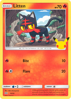 Litten [McDonald's 25th Anniversary Promos] Holofoil - Deck Out Gaming