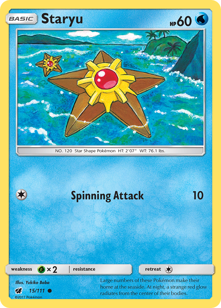 Staryu (15) [SM - Crimson Invasion] Reverse Holofoil - Deck Out Gaming