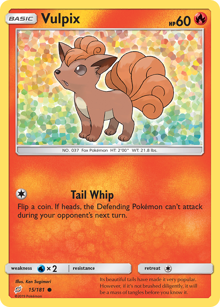 Vulpix (15/181) [Sun & Moon: Team Up] Reverse Holofoil - Deck Out Gaming