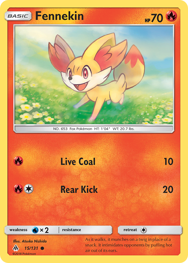 Fennekin (15) (15) [SM - Forbidden Light] Reverse Holofoil - Deck Out Gaming