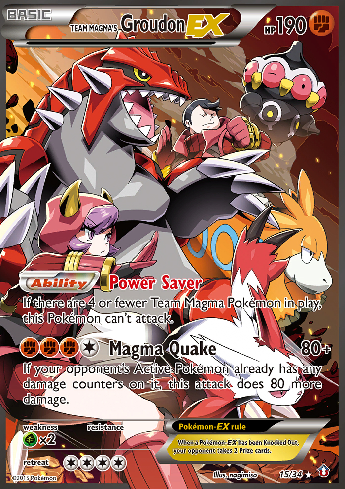 Team Magma's Groudon EX (15) [Double Crisis] - Deck Out Gaming