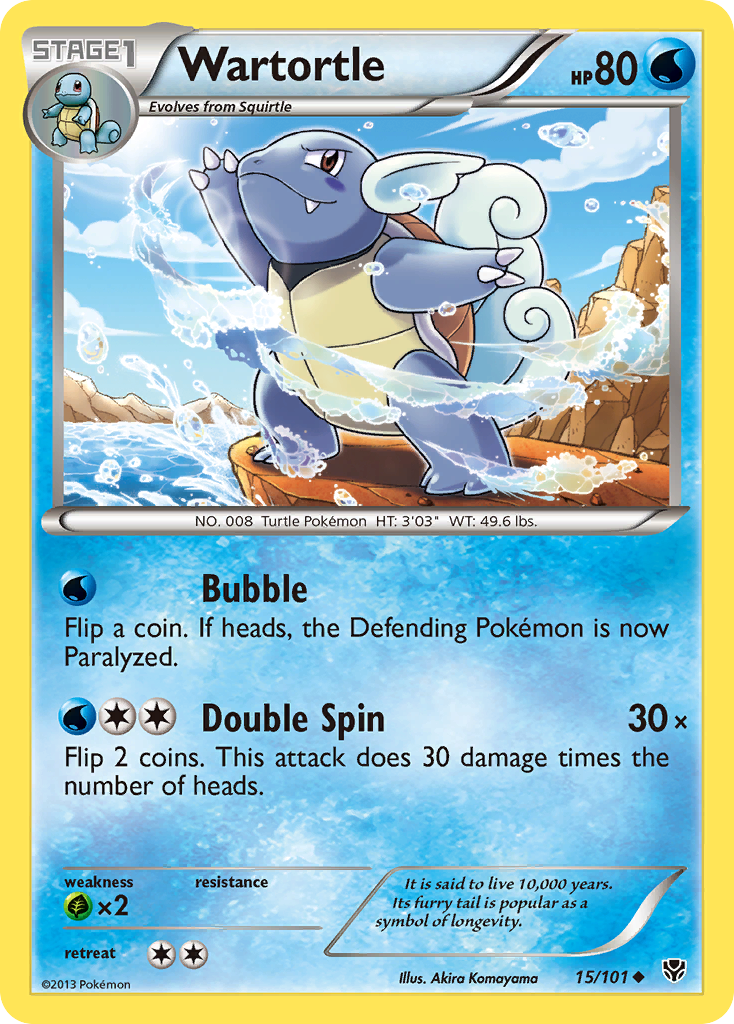 Wartortle (15) [Plasma Blast] Reverse Holofoil - Deck Out Gaming