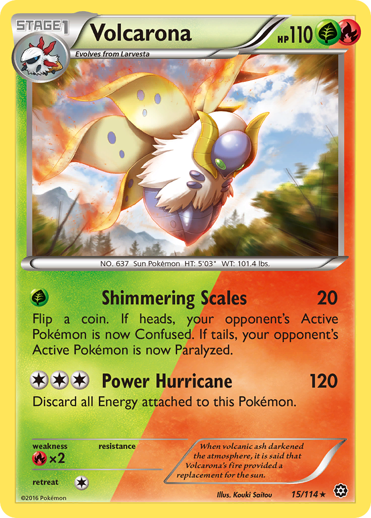 Volcarona (15) [XY - Steam Siege] Reverse Holofoil - Deck Out Gaming