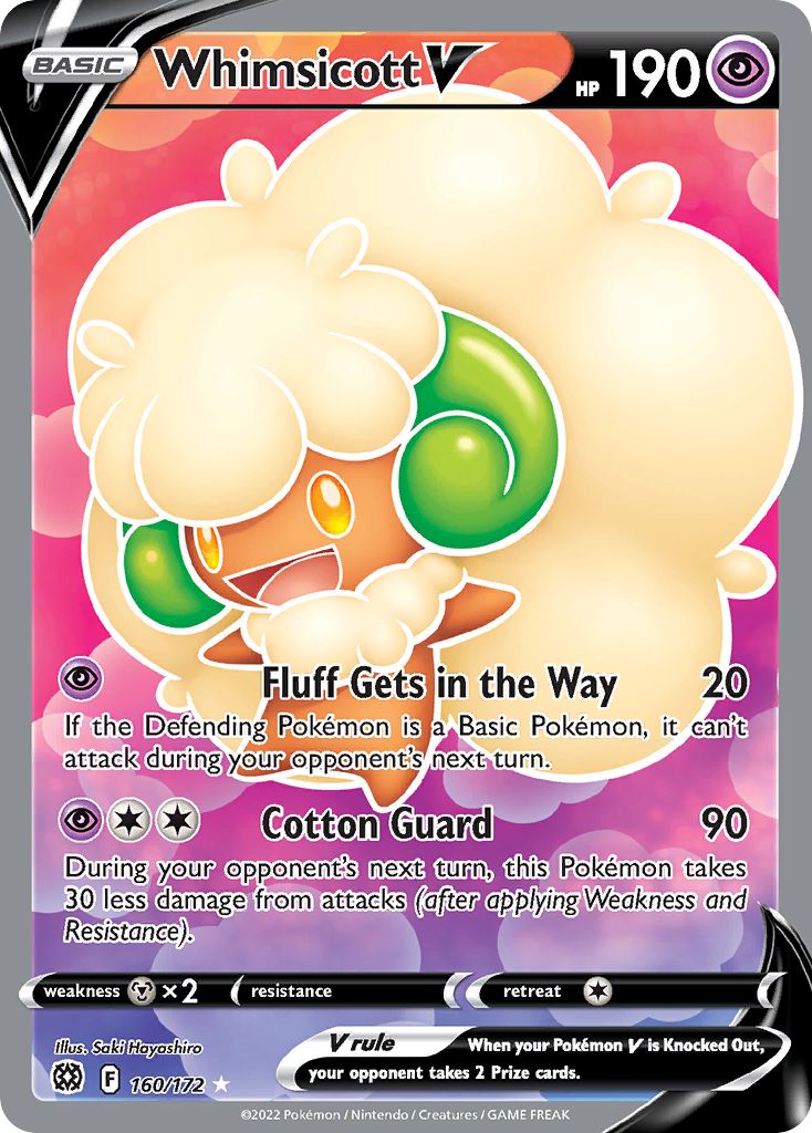 Whimsicott V (160/172) [Sword & Shield: Brilliant Stars] - Deck Out Gaming