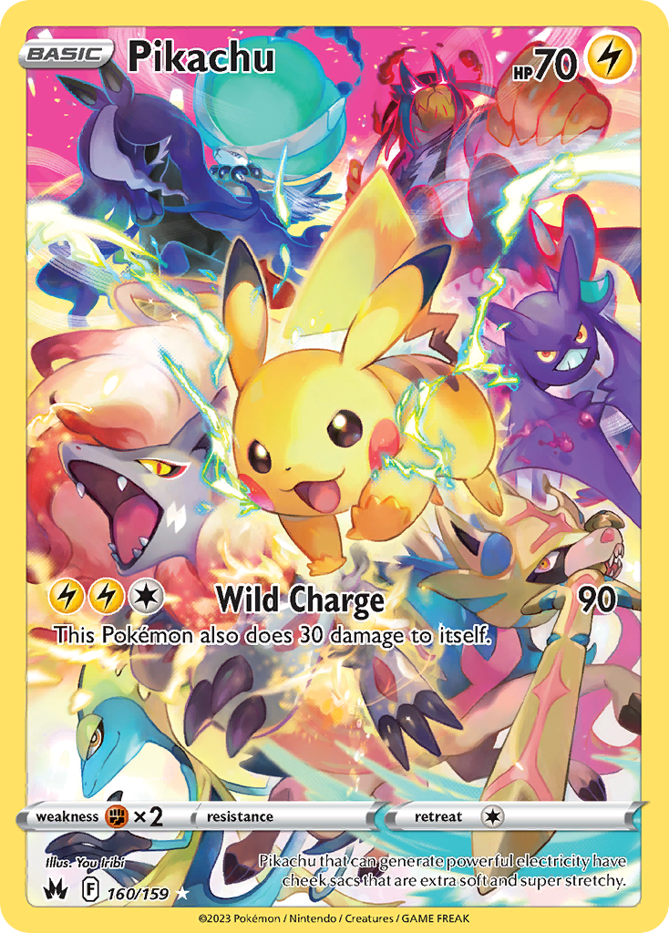 Pikachu (160/159) (Secret) [Sword & Shield: Crown Zenith] - Deck Out Gaming