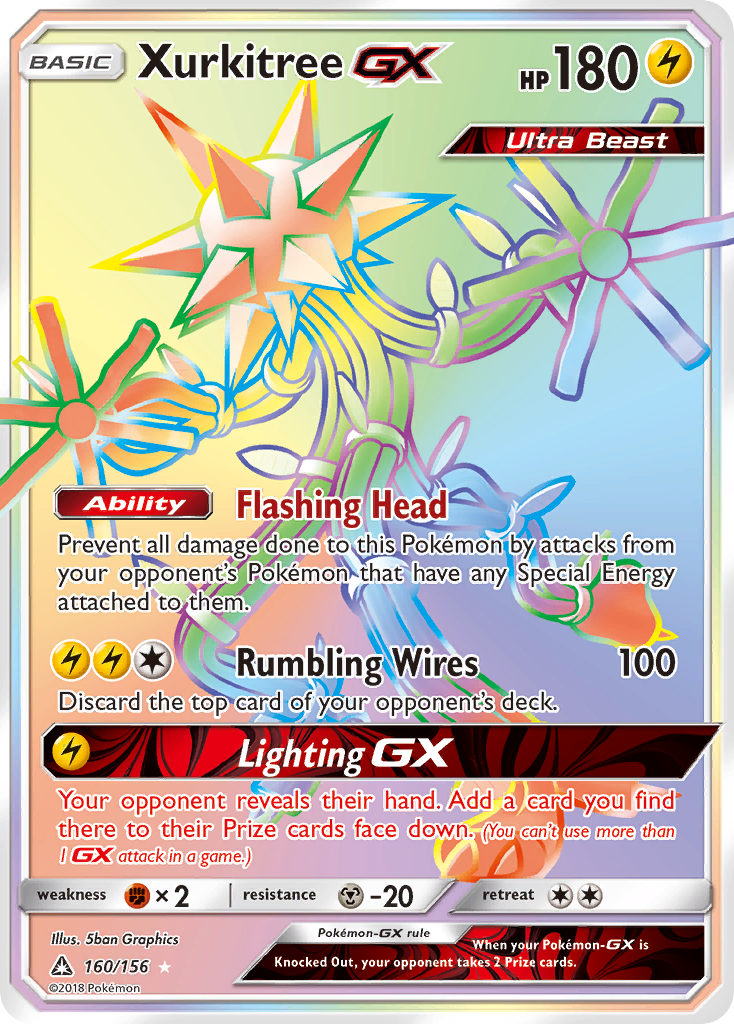 Xurkitree GX (Secret Rare) (160) [SM - Ultra Prism] - Deck Out Gaming