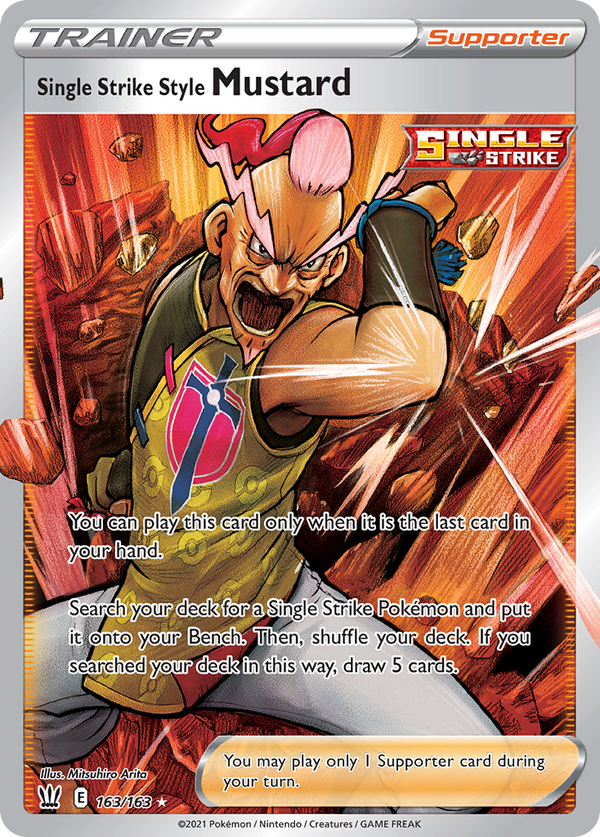 Single Strike Style Mustard (Full Art) [SWSH05: Battle Styles] - Deck Out Gaming
