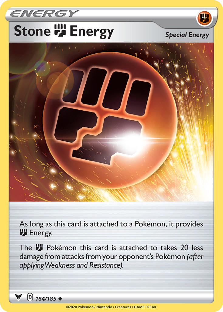 Stone Fighting Energy [SWSH04: Vivid Voltage] Reverse Holofoil - Deck Out Gaming