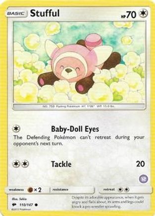 Stufful (110/147) (Deck Exclusive #12) [Sun & Moon: Trainer Kit - Alolan Sandslash] - Deck Out Gaming