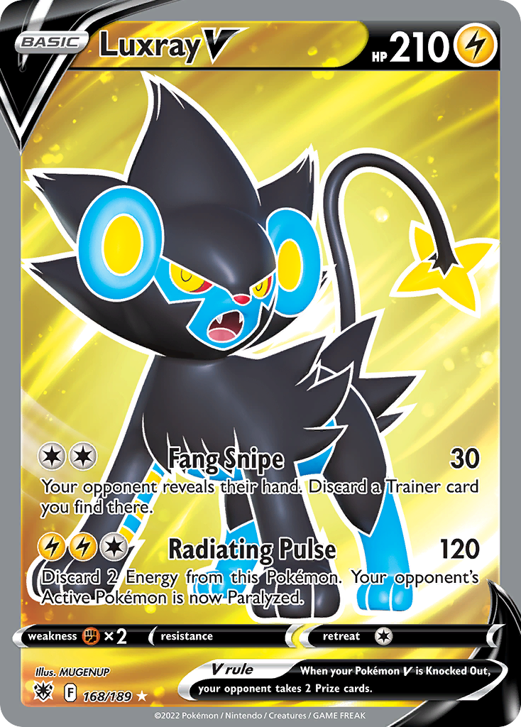 Luxray V (168/189) [Sword & Shield: Astral Radiance] - Deck Out Gaming