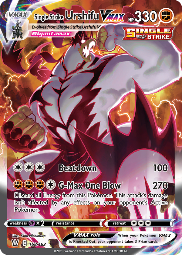 Single Strike Urshifu VMAX (Alternate Art Secret) [SWSH05: Battle Styles] - Deck Out Gaming
