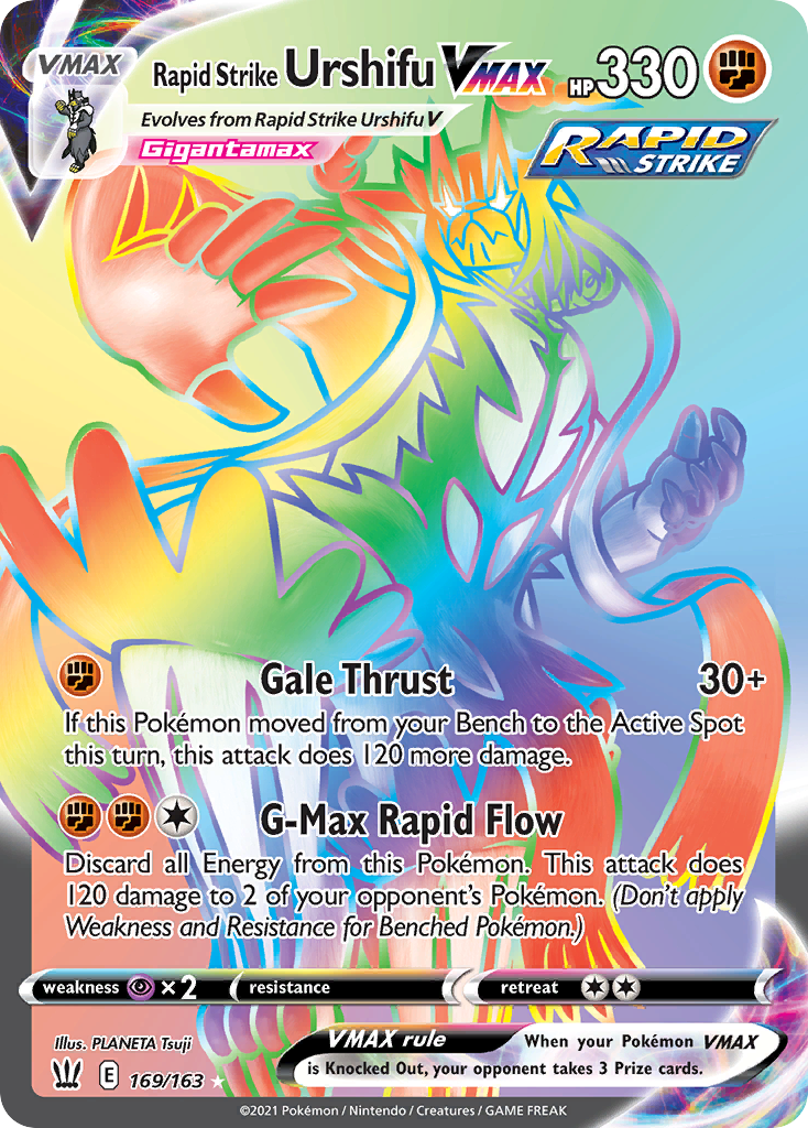 Rapid Strike Urshifu VMAX (Secret) [SWSH05: Battle Styles] - Deck Out Gaming