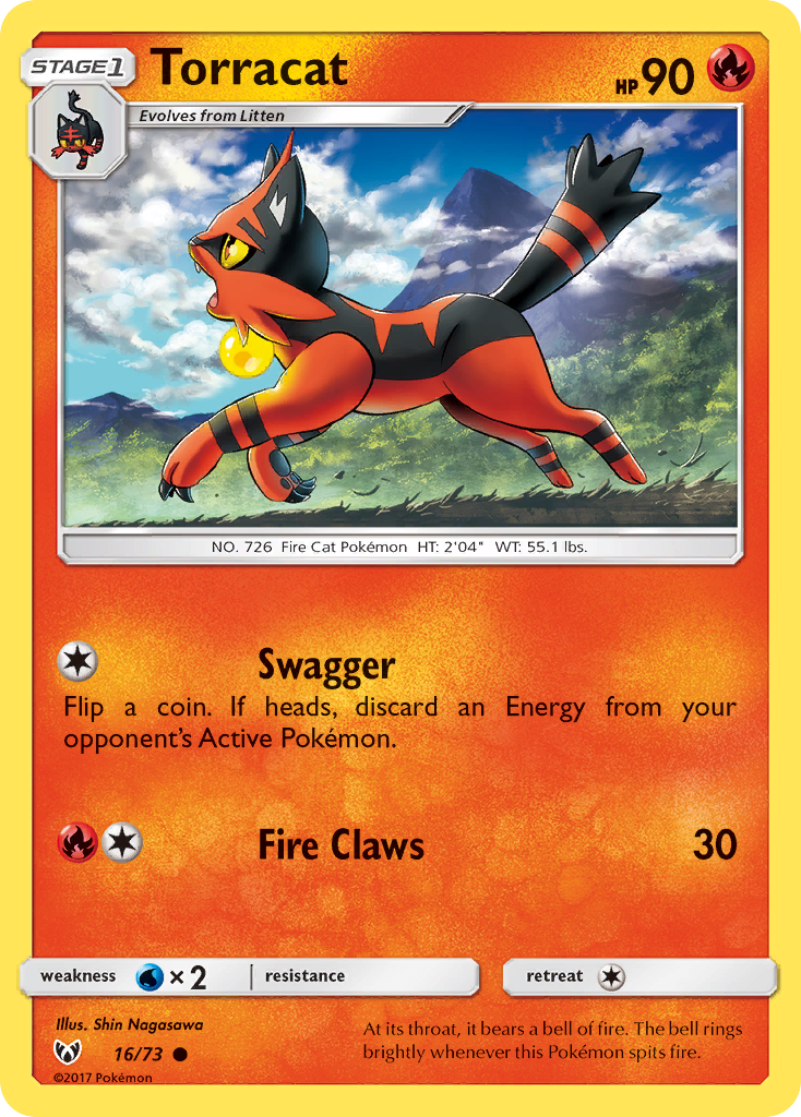 Torracat (16/73) [Sun & Moon: Shining Legends] Reverse Holofoil - Deck Out Gaming