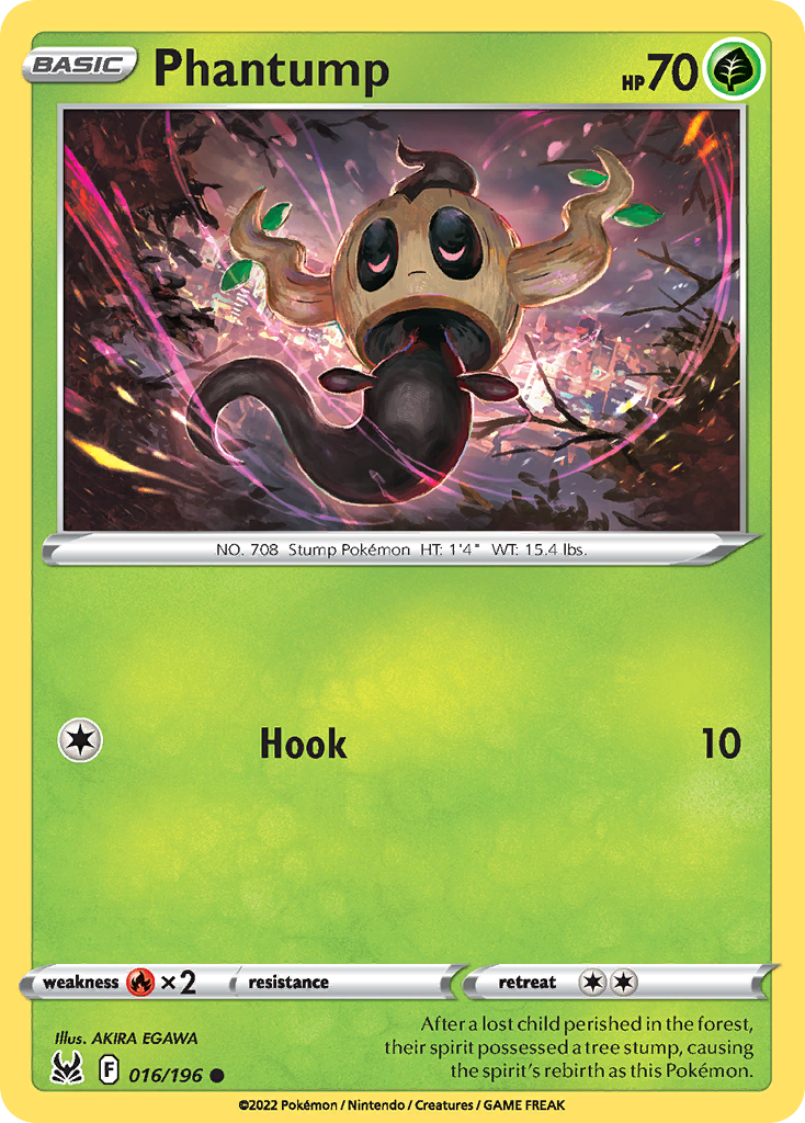 Phantump (016/196) [Sword & Shield: Lost Origin] Reverse Holofoil - Deck Out Gaming