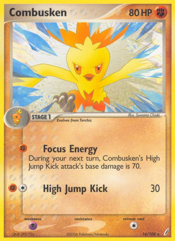 Combusken (16/100) (Stamped) [EX: Crystal Guardians] - Deck Out Gaming